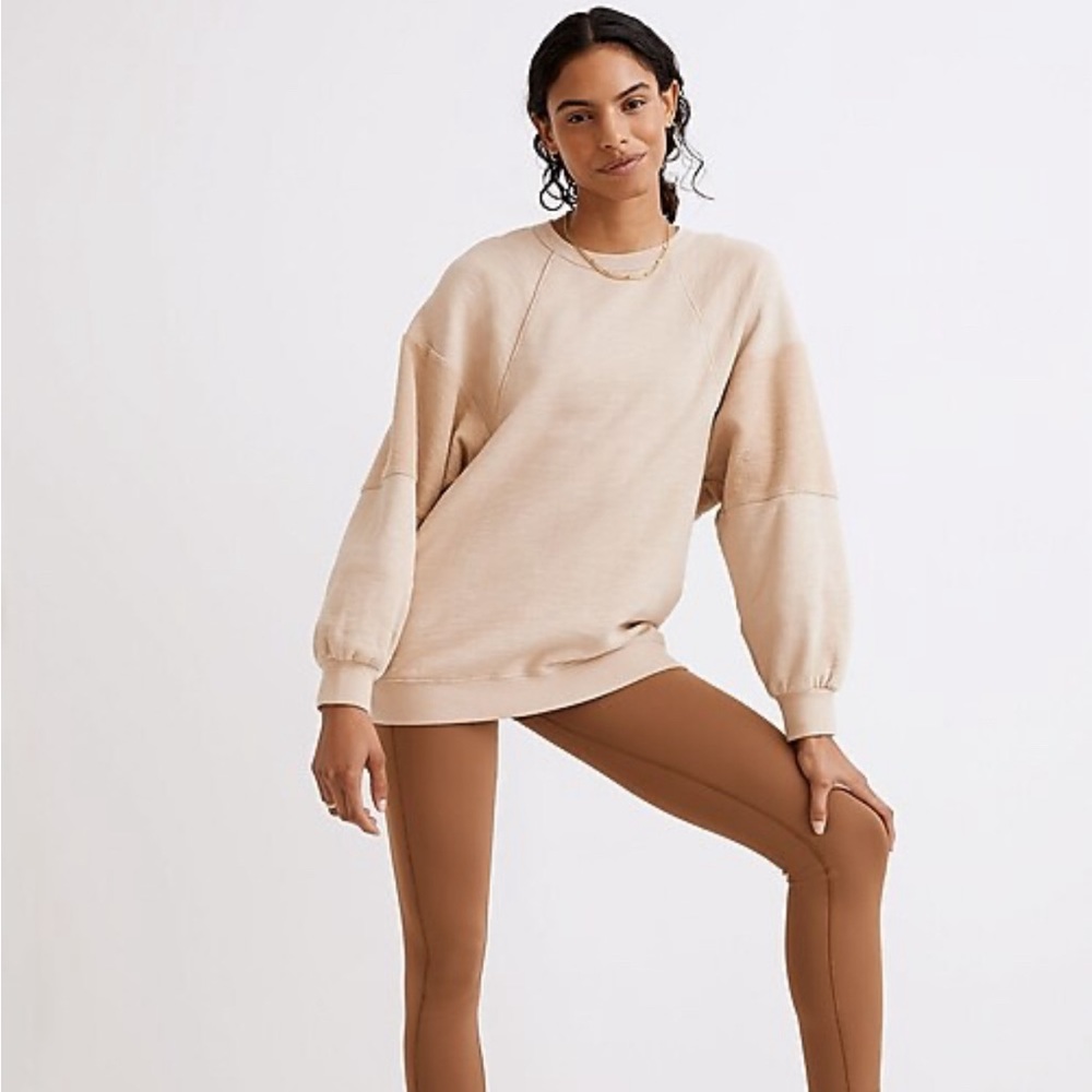 Madewell MWL oversized raglan terry sweatshirt size M EUC